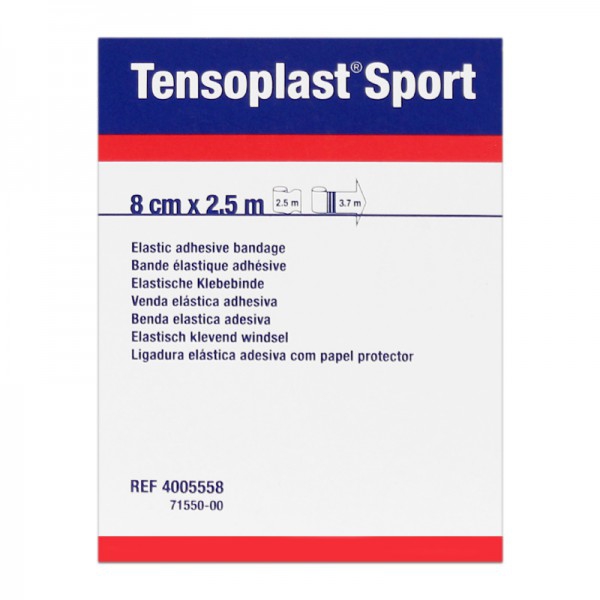Tensoplast Sport 8 cm x 2,5 metros: Venda elástica adhesiva porosa